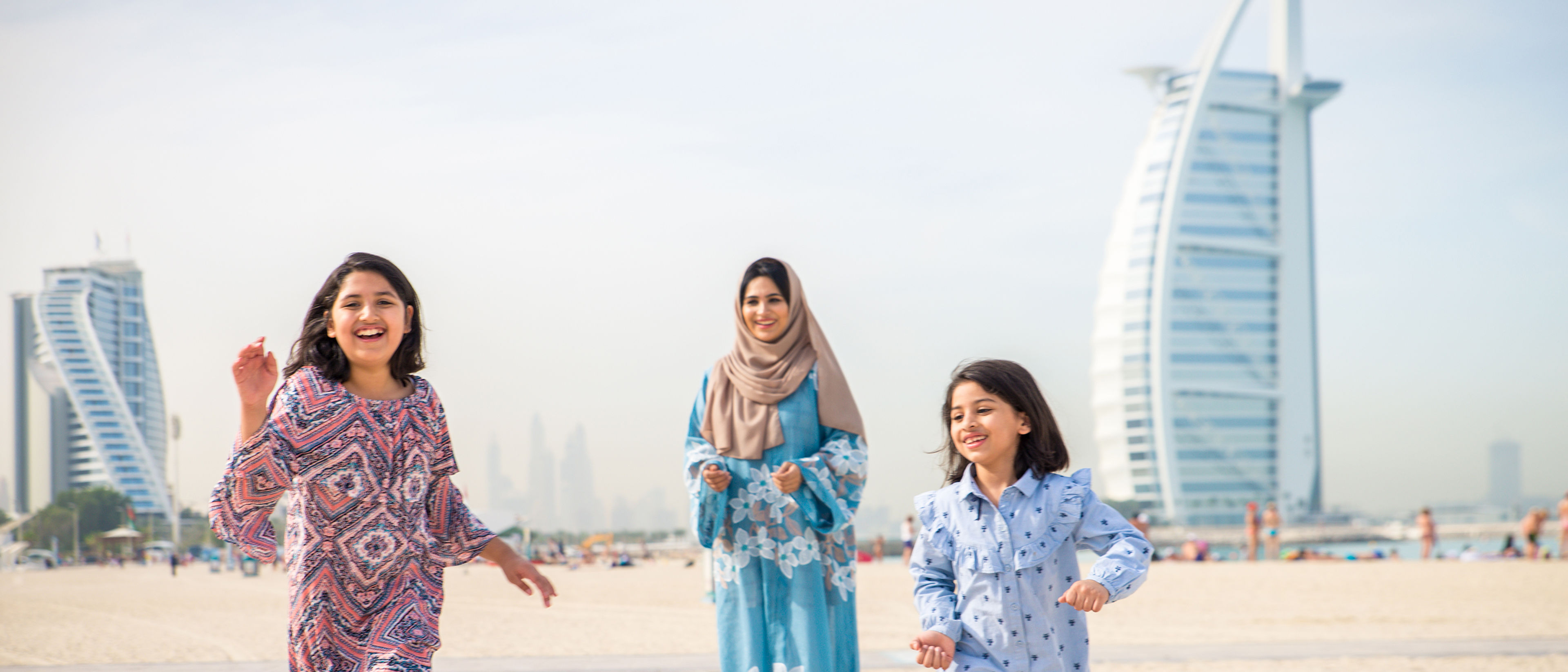 Happy arabian family having fun.
 